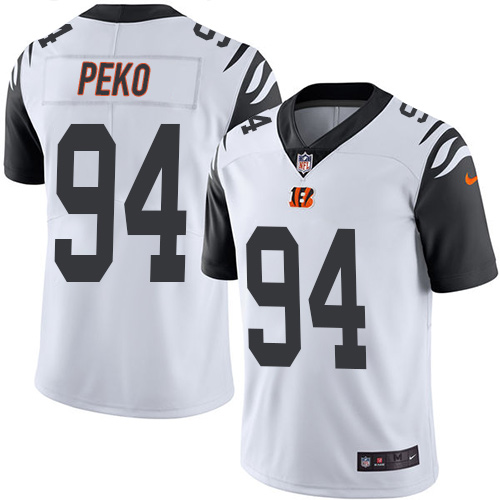 Youth Limited Domata Peko Nike Jersey White - #94 Rush NFL Cincinnati Bengals